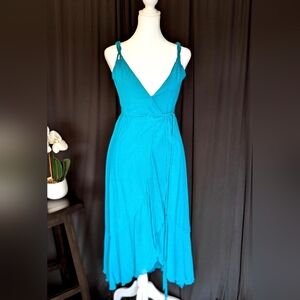 Vintage DVF Wrap Dress Blue Gauze ASO Gilmore Girls